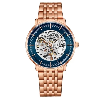 Reloj Hombre Stuhrling Original 3994 4 Automático Esqueleto Acero Inoxidable Foto 1 de 4