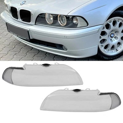 FACELIFT Scheinwerferglas Scheinwerfer Gehäuse Streuscheibe Weiß für BMW E39 00> - Bild 1 von 4