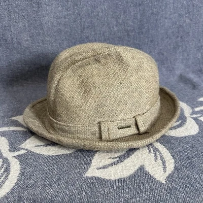 Stetson Equalizer Grey Wool Fedora Tweed  Classic Gentleman's Hat Medium Vtg - Image 1 of 4
