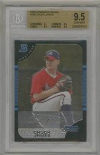 CHUCK JAMES ROOKIE 2005 Bowman Chrome #298 Graded BGS 9.5 GEM MINT