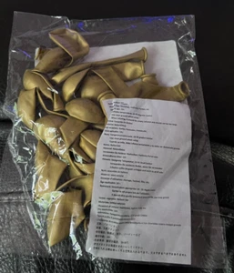 30 PC. METALLIC GOLD LATEX PARTY BALLOONS SET-5" NWT! - Picture 1 of 2