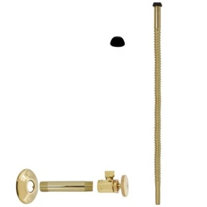 Westbrass D103K12-01 1/2 IPS x 3/8 OD x 12 Corrugated Riser Line Kit - Imagen 1 de 5