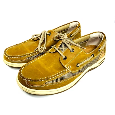 Zapato/mocasín de barco Margaritaville bronceado ancla con cordones MFM171119 para hombre talla 11 Foto 1 de 4