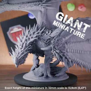 Adult Red Dragon Miniature Drake Monster Mini Dungeons and Dragons Mini DnD 5e - Picture 1 of 8