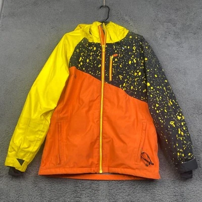 Volcom GORE-TEX Jacket Mens Small Recco AOP Graphic Bright Snowboard Ski - Image 1 of 4