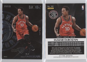 2017-18 Panini Noir Away /79 DeMar DeRozan #103