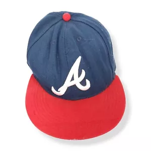 Atlanta Braves Cap Hat New Era 59 Fifty Authentic Official Field Snap Vintage 53 - Picture 1 of 12
