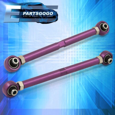 For 06-12 BMW 3-Series E82 E88 E90 E92 Rear Adjustable Control Toe Arms Purple Foto 1 de 2