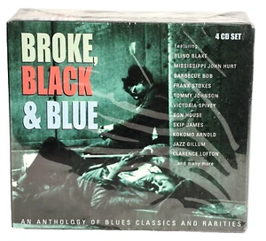 BROKE, BLACK and BLUE An Anthology Of Blues Classics And Rarities 4 CD Set - Picture 1 of 11