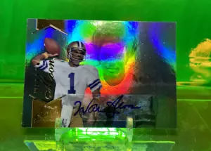 Auto 2014 Warren Moon fila 0 Flair Showcase #194 QB HUSKIES Seahawks Engrasadores - Imagen 1 de 2