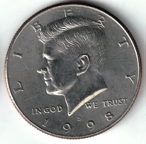 USA - 1998D - Kennedy ½ $ - Bald Eagle Version #2 - Crisp! - #20571 - Picture 1 of 2