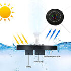(Black Spray Nozzle)Solar Fountain Pump With LED Lights Prevents Dry Burning New