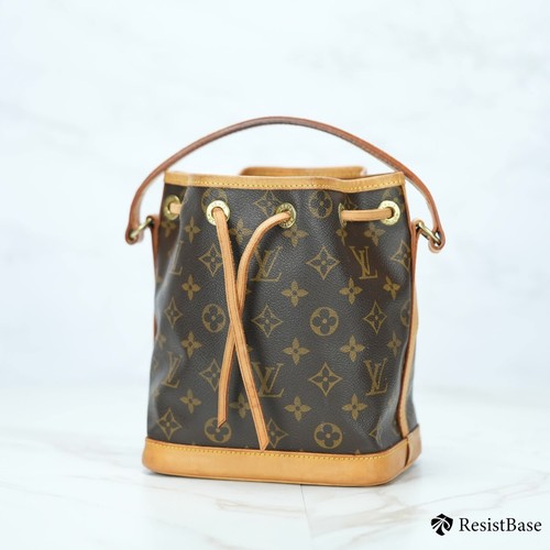 LOUIS VUITTON（LV） Louis Vuitton Monogram Mini Noe borsa a mano con coulisse marrone marrone LV M42227 grado A
