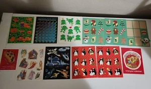 Lot Vintage 80's Hallmark Sticker Sheets Lot Scratch And Sniff Gibson Denison - Picture 1 of 21