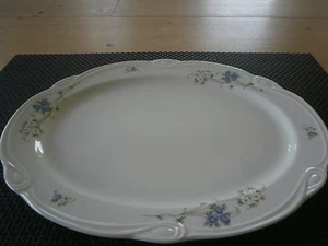 Platte oval 31 cm Desiree 28614 Blümchen Dekor Seltmann Weiden Porzellan Neu - Bild 1 von 3