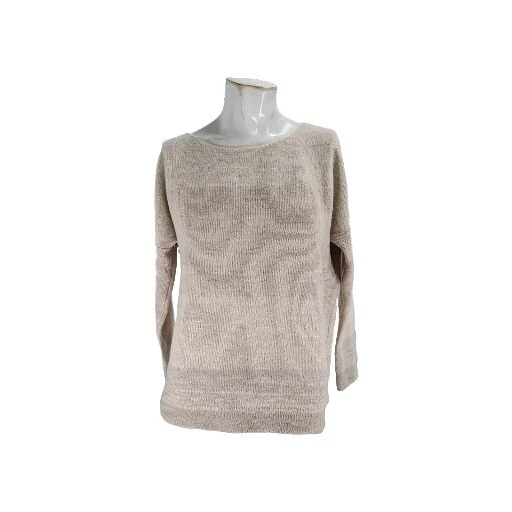 Vince Women's Sweater Medium Vintage Peach Cashmere Knit Striped - Image 1 of 4