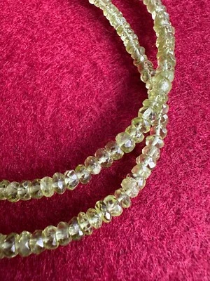 HSE Harry Ivens Peridot Kette Edelstein Collier 925er Silber rhod. 75 ct 44,5 cm - Bild 1 von 4
