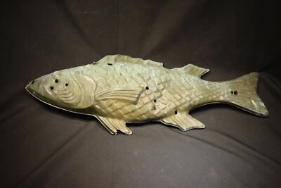  Large 26" Vintage Copper FISH Weathervane Had a Hard Life Shot Up - Image 1 of 4