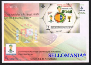 2014 DEPORTES COPA MUNDIAL FIFA BRASIL EDIFIL 4890 SPD FDC HB SHEET CUP TC20676 - Imagen 1 de 1