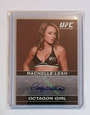 2009 Topps UFC Round 1 Auto Rachelle Leah 1st Autograph Card #A-RL Octagon