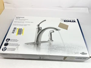 Kohler K-R29669-VS Linwood 2- or 4-hole kitchen faucet w/side spray in Stainless - Picture 1 of 3