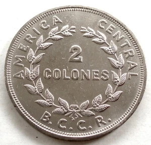 COSTA RICA 2 COLONES 1978 KM#187.2 E3.3 - Picture 1 of 2