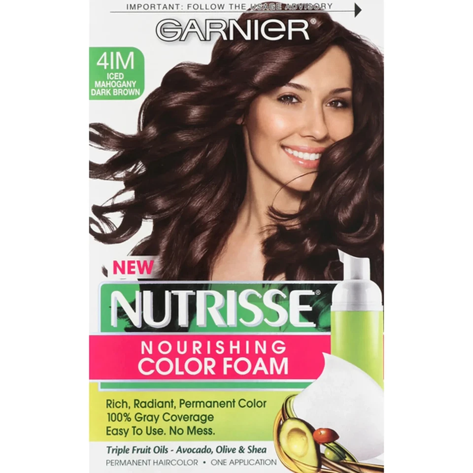 Garnier Nutrisse Nourishing Color Foam - 4IM - Iced Mahogany Dark Brown - Image 1 of 1