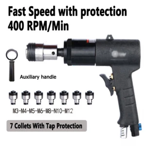 400Rpm Air Drilling Gun Pneumatic Drill  Tapping Machine M3-6 M8 M10 M12 Chucks - Picture 1 of 14