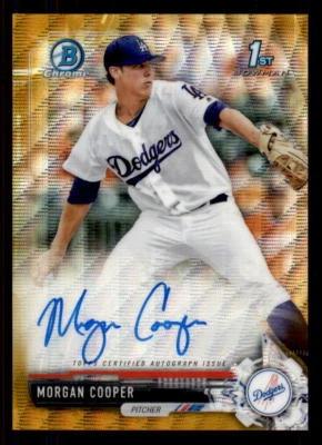 2017 Bowman Chrome Draft Gold Wave Refractor Morgan Cooper Auto #/50 (ref 30753) - Image 1 of 2