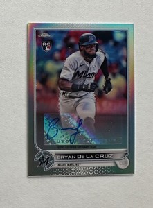 2022 Topps Brooklyn Collection Auto #ACBD Bryan De La Cruz RC rookie #X5922