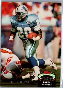 1992 Stadium Club Barry Sanders Card #38 Detroit Lions - Picture 1 of 2