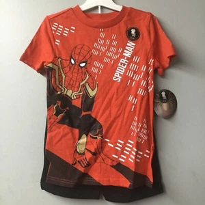 Marvel Spider-Man Boys 2 Piece Set T-Shirt & Shorts Size XL - Picture 1 of 6