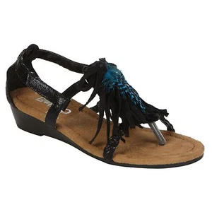 BONGO GIRLS CORVINA FEATHER SANDALS - Picture 1 of 1