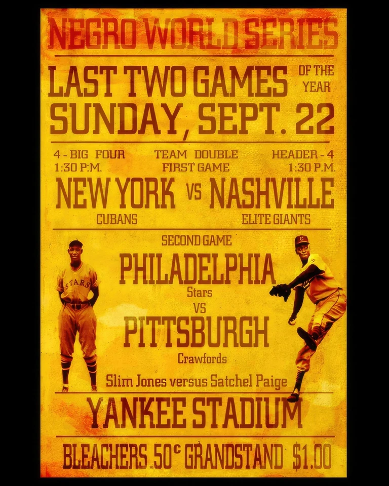 Póster de arte de pared de la Liga Negra - Serie Mundial de 1935, foto de 8 x 10 Foto 1 de 1