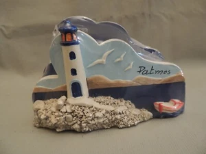 Greek ceramic napkin holder hand made island Patmos - Picture 1 of 8