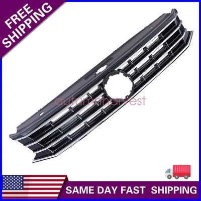 Parrilla cromada para Volkswagen Passat 2016 2017 2018 2019 parachoques delantero parrilla superior Foto 1 de 4