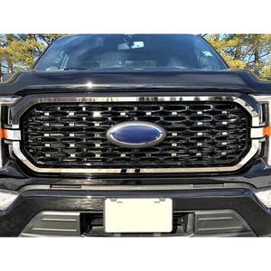 Polished Front Grille Accent Trim fit for 21-22 Ford F-150 Pickup Truck [38pcs] - Picture 1 of 3
