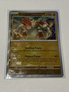 Groudon 049/131 Master Ball Reverse Holo Pokemon TCG Prismatic Evolutions NM - Picture 1 of 7
