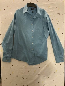 Arrow Men's Blue Green Button Up Dress Shirt Size XL 17 17.5 36 37 Wrinkle Free - Picture 1 of 10