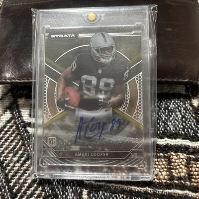 Amari Cooper Oakland Raiders 2015 Topps Strata Rookie Autograph Card #24 /25 - Image 1 of 2