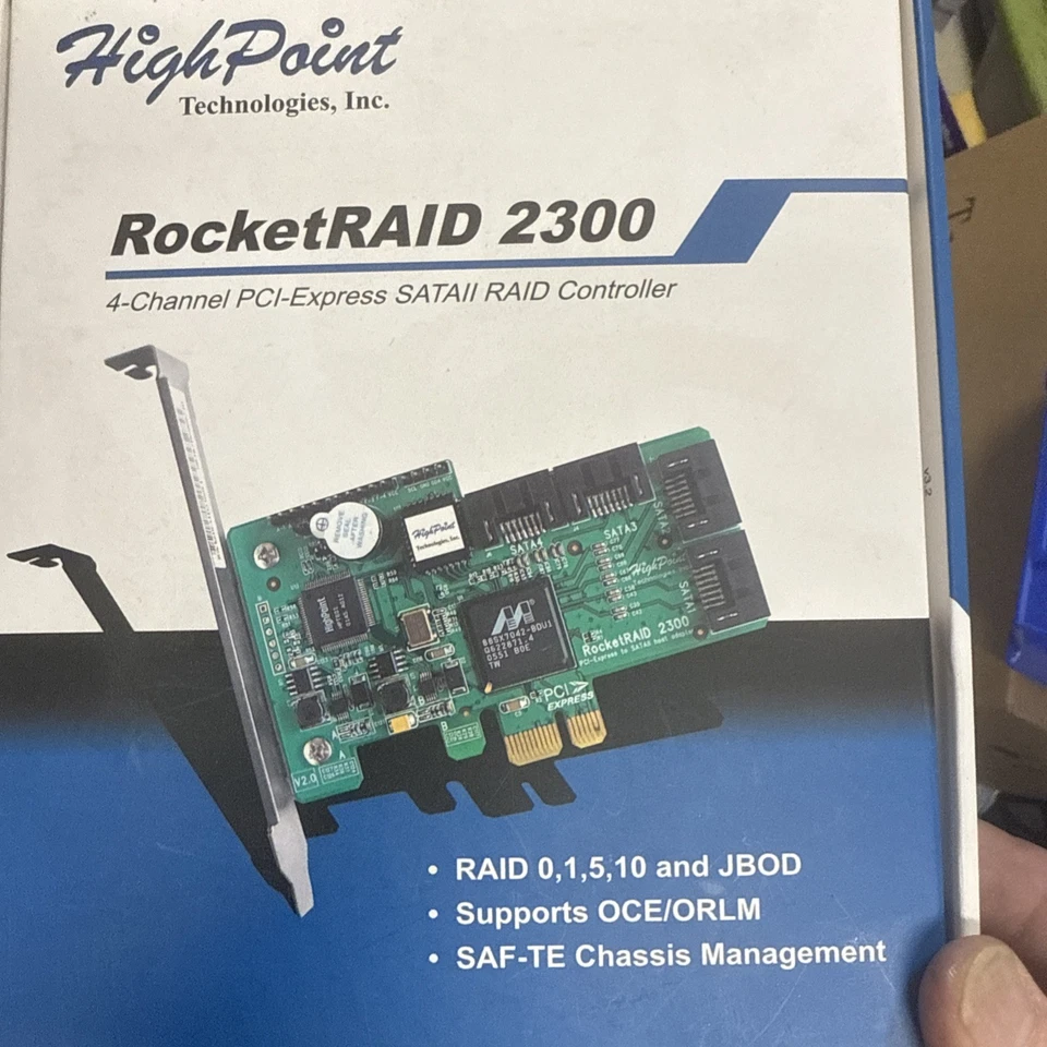 HighPoint RocketRAID 2300 PCI-E SATAII RAID Controller 4-Channel - Image 1 of 3