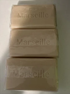 Lot Of 3 Marseille France Lavender Soap Bars Sealed 3.4 oz New - Picture 1 of 2