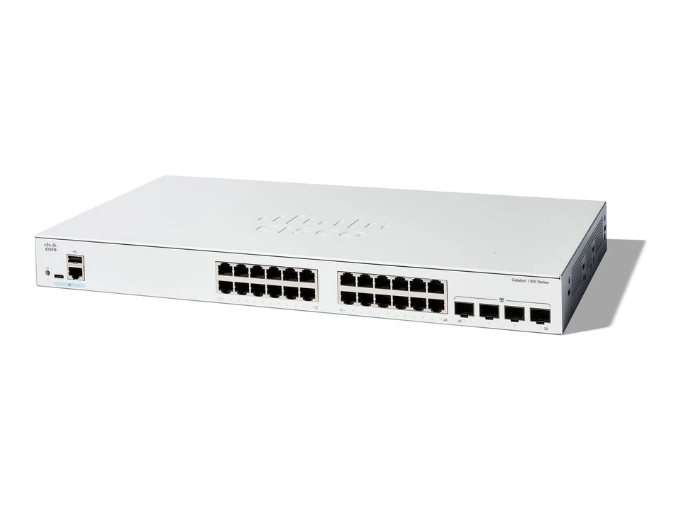 ^Cisco Catalyst 1300 C1300-24T-4G L3 Managed Switch (24 x GE + 4 x Gigabit SFP) - Image 1 of 1