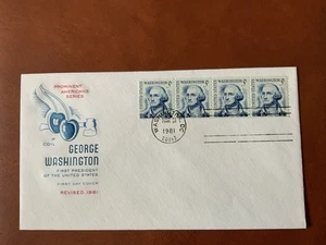 1981 #1304C 5c Washington Coil - House Of Farnam FDC - Picture 1 of 1