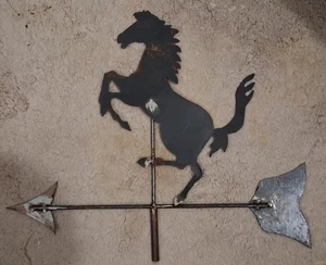 Horse Weathervane Metal Roof Garden Yard Wall  Decor - Picture 1 of 2