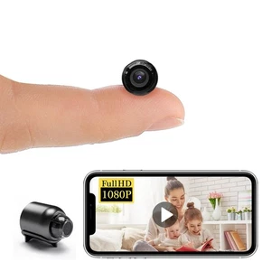 Kleine kabellose WiFi IP Kamera, HD1080P tragbare Minikamera mit Videoaufnahme... - Bild 1 von 9