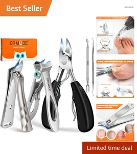 Großer Edelstahl Nagelknipser Set Senioren Dicke Zehennagel Scharfer Präzise ... - Bild 1 von 2
