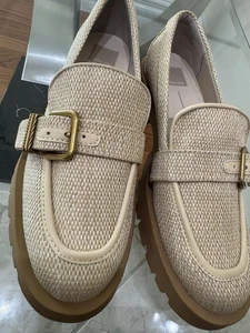 Dolce Vita Ericka Raffia Damen-Loafer mit Schnalle Größe 9 - Bild 1 von 3