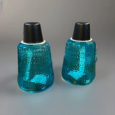 Tiki brand Glass Table Torch- Set Of 2 - Blue Green - Carnival Table Torch - Image 1 of 4