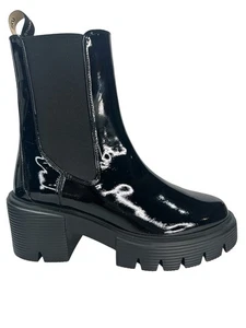 Stuart Weitzman Black Chunky Chelsea Boot Size 7B EU 37,5 Brandneu - Bild 1 von 7